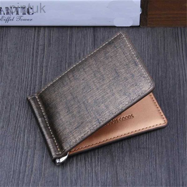 CLIPES DE DINHEIRO Men Bifold Bifold Business Lexury Brand Famous Id Credit Card Cards Visiting Cards Magic Money Clips DINHEIRO 240408