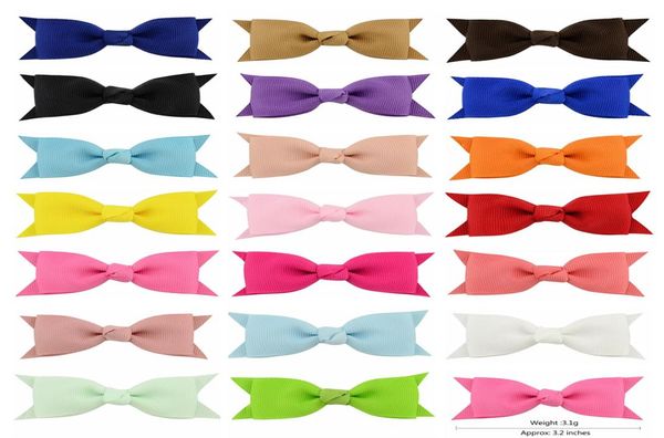 Babyhaarklammern Bogen Barrettes Fisch Schwanz Bogenknoten Haarnadeln Kleinkind Boutique Barrette Hair Accessoires Kinder Kopfbedeckung 20 Farben KFJ212983606