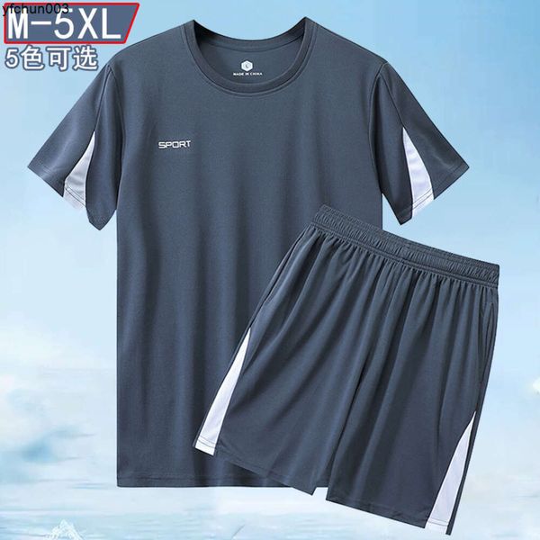 Новый спортивный костюм Mens Summer Sportswear Короткая рукавая футболка Fitnes