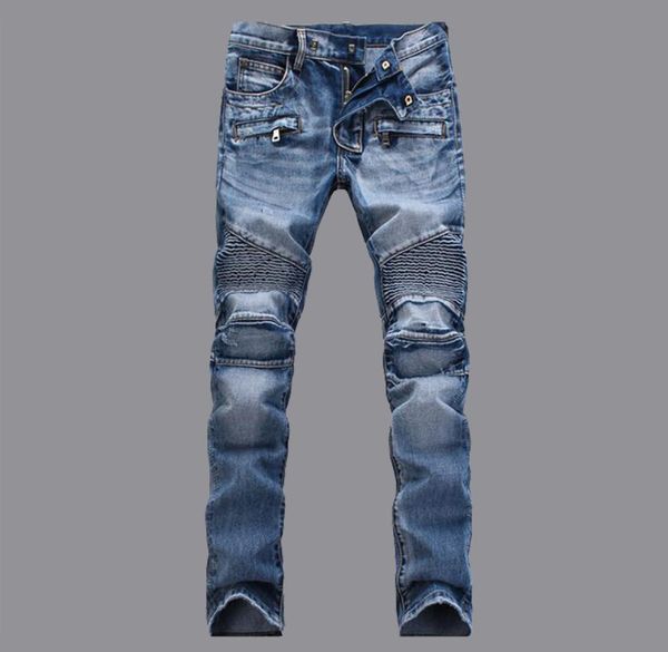 Jeans for men plus size jeans design jeans moto moto moto make vecchio sfilacciato fila foro motociclista rock rock revival patchworkpants patchwork carg2143830