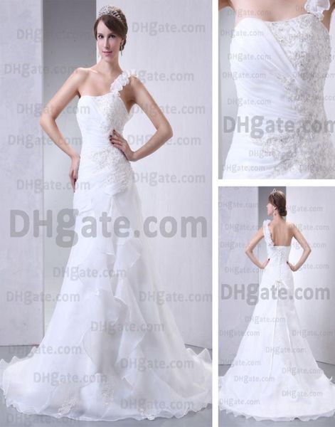 2015 Appliques Corset Abiti per matrimoni a spalla Fashion primaverili per spalla in rilievo per le immagini reali effettive reali 9289580