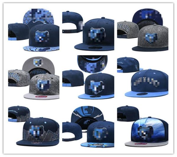 MEMPHIS MENS WOMENS JA Morant Grizzlies Basketball Hats Cappelli da calcio da calcio Baseball Cappello Flat Cappello Sport Sports Mix Order5779660