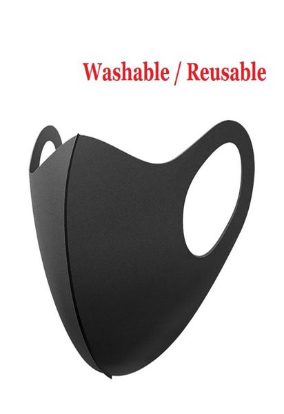 Partymasken schwarze Mundmaske wiederverwendbare Masken 30x13 cm waschbarer Haushaltsgesichtsschild Gesichtsmaske Radsportmasken sauberes Stoff Bauta Mas4092992