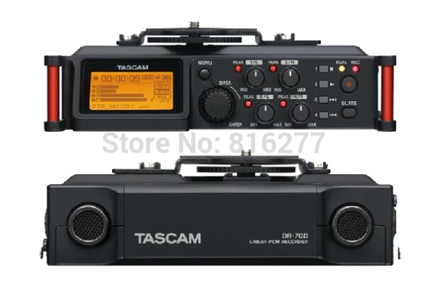 Registratore Tascam DR70D Registratore a 4 channel professionale per microfilm audio SLR Registrazione a quattro channel e preampli sincroni