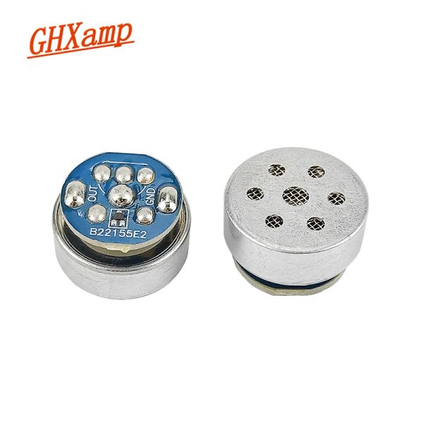 Amplificador ghxamp 16mm eletret condensador microfone com celebridades âncora microfone microfone unidirecional com placa de circuito para áudio 2pcs