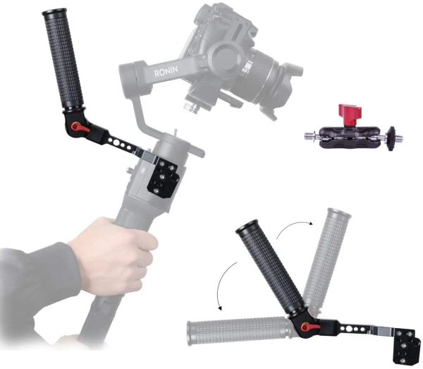 Gimbal Gimbal Aksesuarları Montaj Kelepçesi Alüminyum Çıkarılabilir Açılabilir Ayarlanabilir Boyun Halkası DJI Ronin SC/S ile uyumlu çok yönlü sap