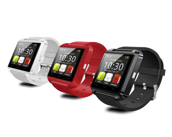 Bluetooth U8 Smartwatch Bilek İphone 7 için Dokunmatik Ekran Samsung S8 Android Telefon Uyku Monitörü Akıllı İzle Perakende 4519134