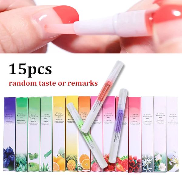 Tratamentos Tratamento de unhas por atacado Cutícula Revitalizador nutricional Cen Pen anti -cutícula Removedor de unhas Fortalecimento do gel de reparo 15pcs