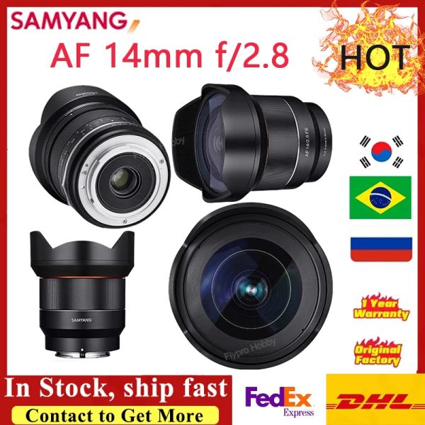 Acessórios Samyang AF 14mm f/2.8 Lens de foco automático Formato de quadro completo para Sony E para Nikon F para Canon EF Câmera Mirrorless