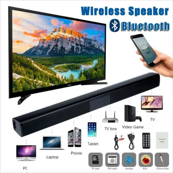 System TV Sound Bar Cinema Cinema TV Wireless Bluetooth Speaker