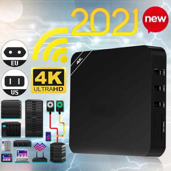 Kutu HD 3D Akıllı TV Kutusu 4K Android TV Kutusu RK3228 2.4G WiFi Ev Uzaktan Kontrolü Google Oyun YouTube Medya Oyuncu Settop Kutusu