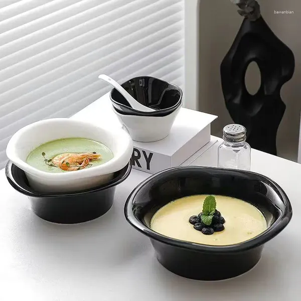 Миски японская домашняя высокотемпературная фарфоровая миска Домашняя посуда набор посуда набор супа керамика питается рисовая лапша