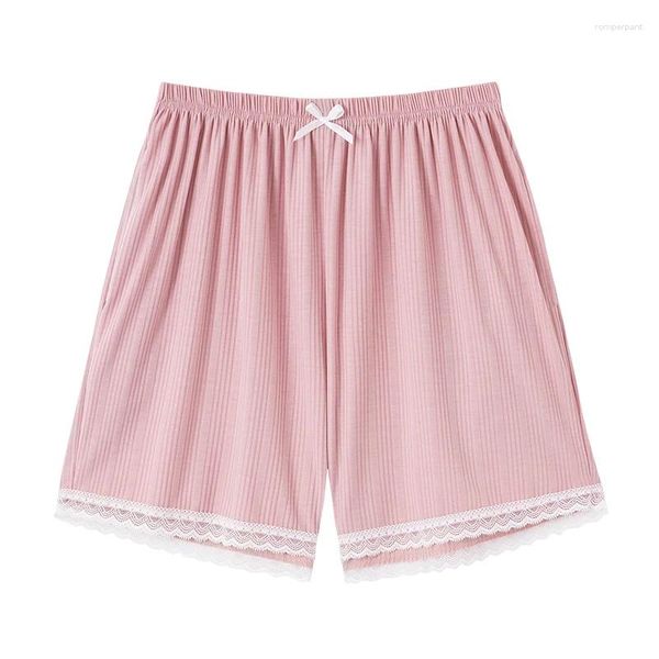 Pontas de pastagem modal de calça de pijama 3xl para meninas para meninas, mobiliário de coloração de cor, calça curta do sono