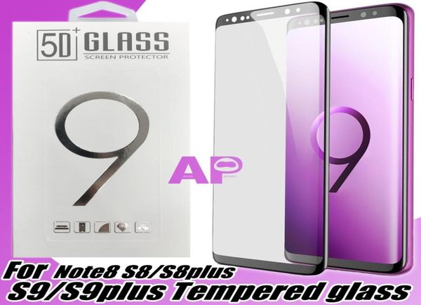 Защитники экрана для Samsung Galaxy Note 20 Ultra S20 Plus S10 S9 S8 Plus Edge Full Cover Tempered Glass Plam с Package9045881