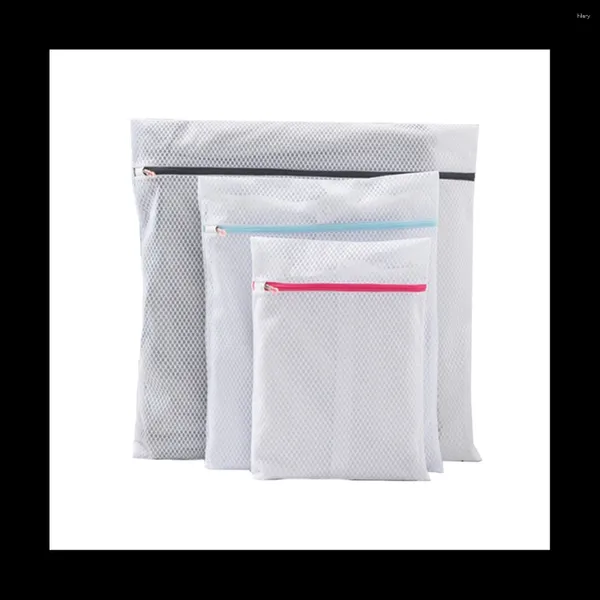 Çamaşır çantaları örgü çamaşır makinesi yeniden kullanılabilir ve dayanıklı, çoraplar için sutyen bebek giysileri