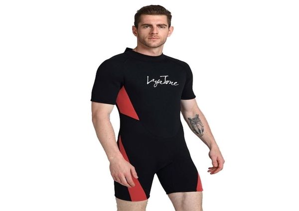 m neoprene shorty natação roupa de merda para homens maiô plus tamanhos 6xl 5xl Black Swimwear Surfing Diving 2203012792050