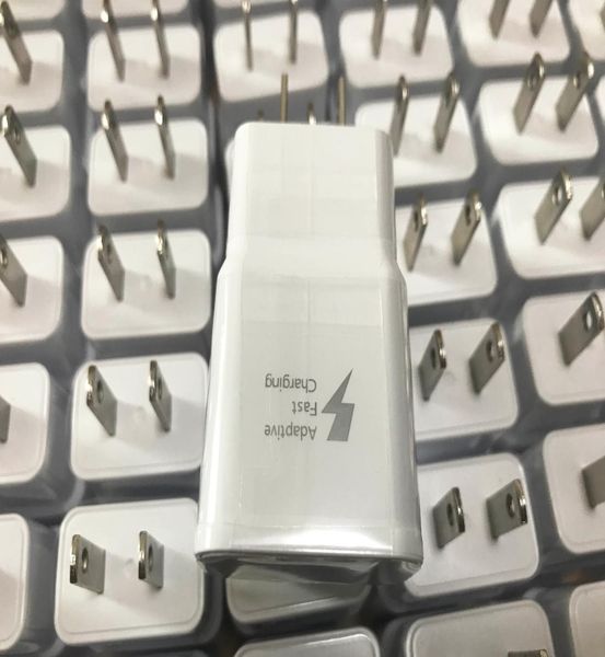 Adattatore di caricabatterie per pareti per la parete della casa USB Fast Euus per Galaxy S6 EDGE S8 S8 Plus senza pacchetto4000562