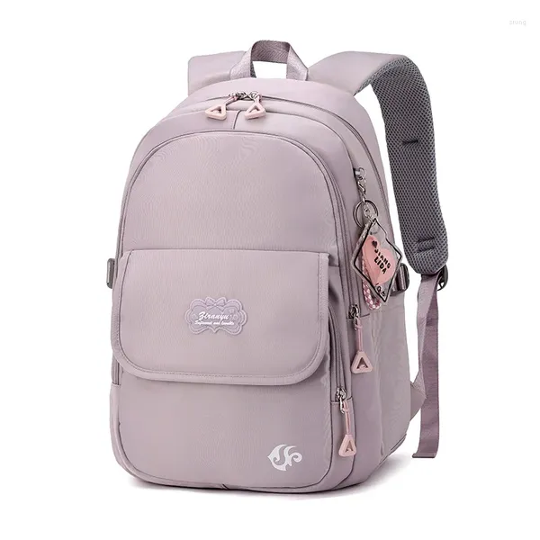 Rucksack 2024 weibliche Modedame hohe Kapazität wasserdichte College Trendy Women Laptop Schultasche süßes Mädchen Reisebuch Cool