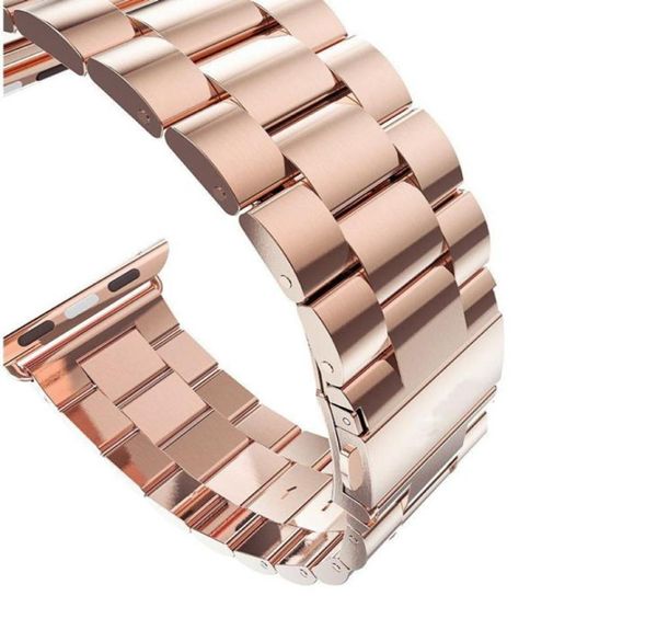 Luxus Metall Ersatzwachband Auniquestyle Edelstahl Armband Schnalle -Gurt -Clip -Adapter für Apple Watch Band 38 mm für 3693955