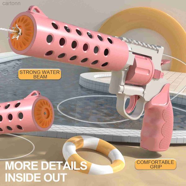 Gun Toys Double Water Guns Backpack Gun Spray Electric Automatic Splashing Toys for Boys Girls Kids Ourdoor Party Game Toy Children Gream 240408