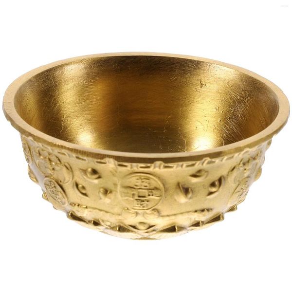 Bigs Copo de água adorável presente delicado cornucopia decoração dourada acabamento decorativo props tesouros de escritório tigela bowl criativo ornamento