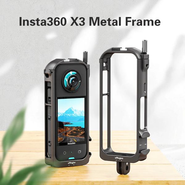 Камеры для Insta360 One x3 Metal Rabbit Cage Cage Insta360 x3 защитные рамные рамы аксессуаров рамы рамы