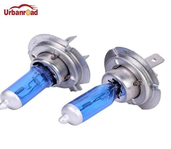 UrbanRoad 2pcs H7 12V 100W 6000K Xenon H7 Super White Halogen Car Fonte Luzes Bolsas