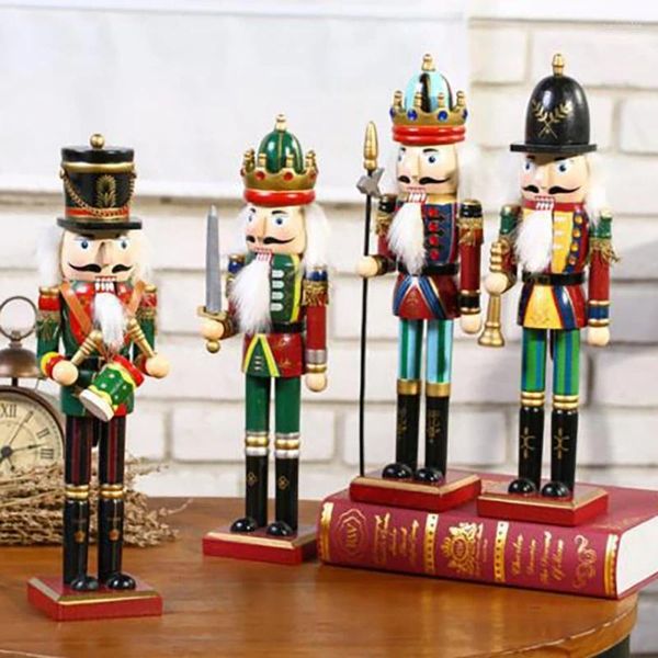 Decoração de festa 30cm Nozes Puppet Classic Classic Elements With LaNyard Christmas Ornament Ano 2024 Desktop Windows Home Decorative Doll