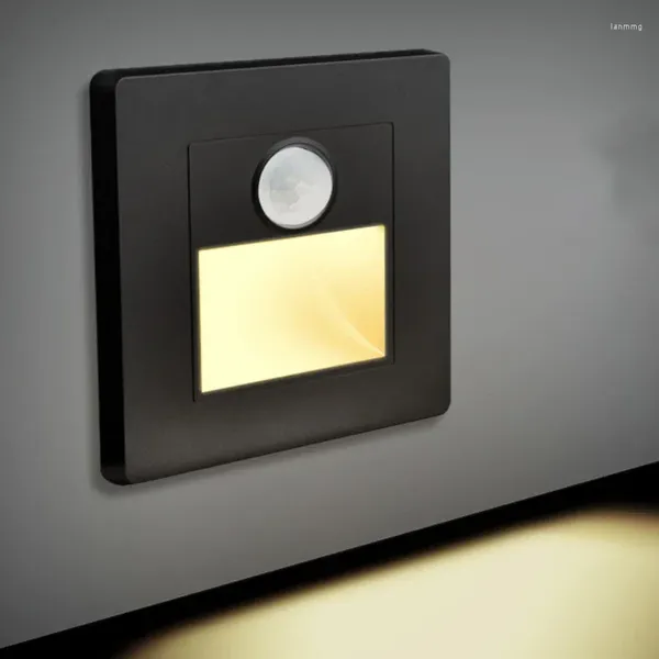 Lampada a parete incorporata incorpora il corridoio a infrarossi corridoio corridoio lampade per passi lampade a led luce del letto luce notte