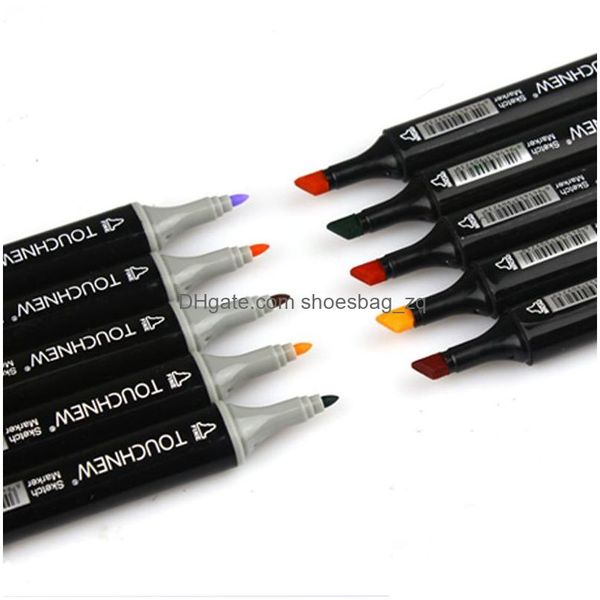 Set regalo Touchnew 80 Color Professional Set Art Set Set Sketch Dual Head Paint Manga Iti Pen Ding Supplies1 Dropse Delivery Baby Kids DHCV8