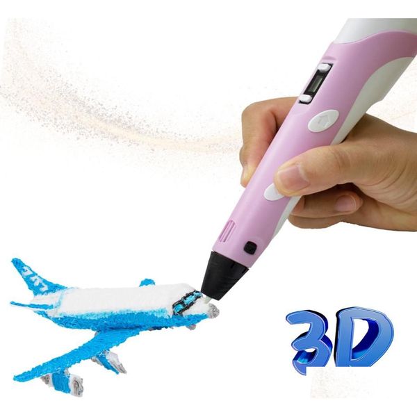 Drucker Epacket Thresional Painting ITI Pen Drucker Kinder039s 3D -Druck intelligent DIY Educational Toy Gift8408158 Drop Deliv OTQ6H