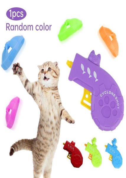 Toys de gatos interativos faixas de animais de estimação Toy Flying Hellillers Disco Supplies de treinamento para cães 9702922