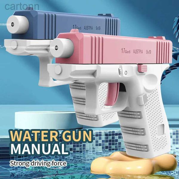 Giocattoli per pistola fresco nessun caricamento manuale richiesto pistola per pistola giocattolo blaster acqua senza pagare la piscina estiva in spiaggia in spiaggia gioca 13 cm 240408