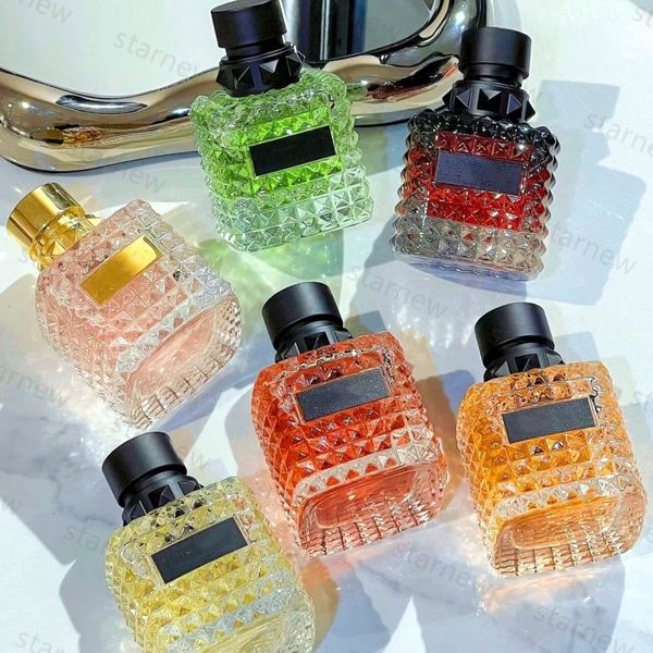 20 tipos de nascidos em Roma Donna Uomo Perfume Coral Fantasia Intensiva Perfume Feminino 100ml eau de Toilette Durando Flores Rosa