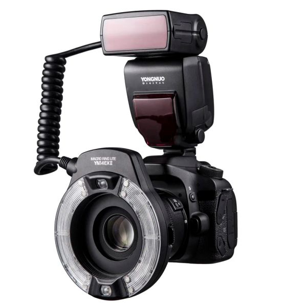 Taschen Yongnuo TTL 14ex II LED RO Ring Flash Speedlite Light YN14EX II für Canon EOS 1DX 5D3 6d 70d 80d Kameras
