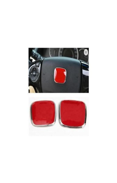 H Auto Auto Sterzo del volante Emblema Badges Simboli adesivi Cover Blue Blue Red Blackred All CARS8146092