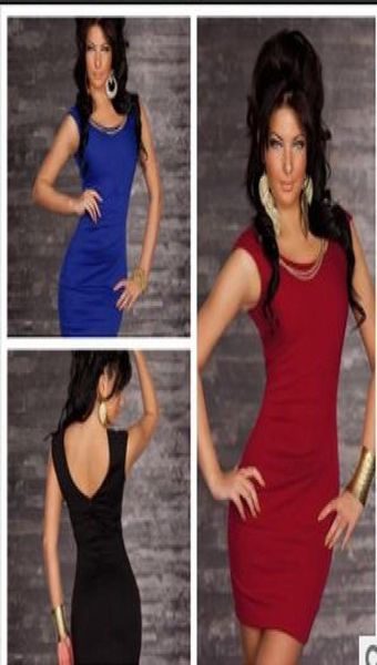 Rot schwarz blau Polyester Faser sexy Dessous Größe M xl xxl Frauen Keine Ärmel Clubwear Kleid Mini Kleid7442502