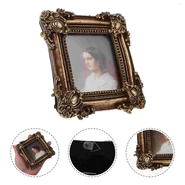 Quadros Retro Po Frame Picture European Picture Decorative Prop Square Resin Fine Id Decoração em casa