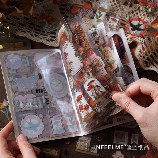 Hediye sargısı 20 adet vintage ins büyük boyutlu çıkartmalar kitap dekoratif kolaj scrapbooking malzeme el yapımı diy önemsiz dergi planlayıcı çıkartma