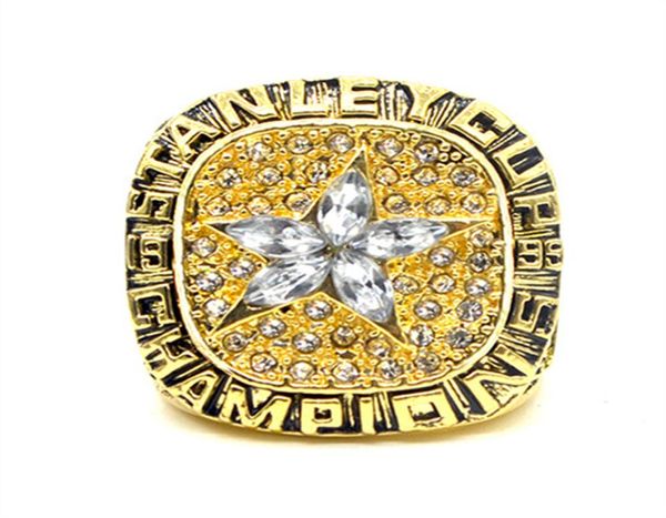 1999 Stars Cup Hockey Championship Ring Großhandel kostenlos Versand 8013005