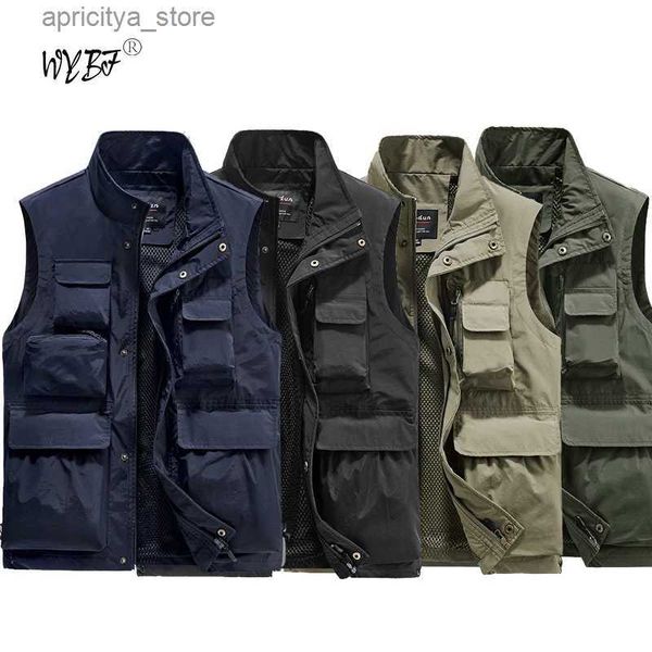 Outdoor -Jackets Hoodies Sommer Neue Taschen Männer US Tactical Wanderfischerei Weste Fotograf Weste Coat Mesh Cargo Camping Climb Jacket Tool Weste L48