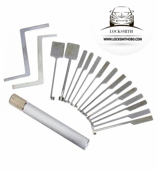 Peça Dimple Lock Pick Set com alça intercambiável Goso Locksmith Tools2372465