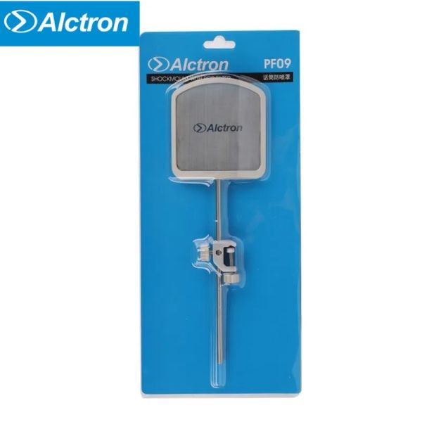 Microfoni Alctron di alta qualità Alctron Pf09 Metal Microfono pop Filtro a spruzzo a spruzzo Copertura microfono Riduzione del rumore Filtro Free Regolazione