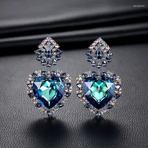 Orecchini doganici titanic film Heart of the Ocean Crystal Studs Ourstuds COSTRAY Accessori per iperbole gioielli per donne Regalo