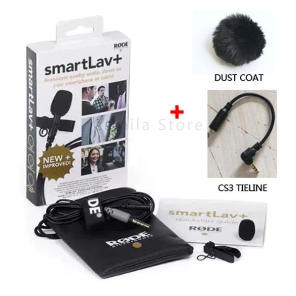 I microfoni hanno guidato SmartLav+ Lavalier Audio Video Telefono Microfono Mic Recorder per iPhone XS Max X 8 Plus Canon Nikon Sony DSLR DV