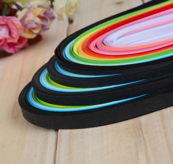 Outras artes e ofícios 260 Rainbow Paper Strips Quilling Set 3mm 5mm 7mm10mm 39cm Gre presente de flor para artesanato DIY Tools