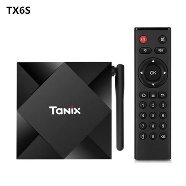 Caixa Android 10.0 SMAR TV Box max 4 GB RAM 64 GB ROM ALLWINNER H616 TANIX TX6S Quad Core 6K Dual WiFi TX6 Media Player YouTube