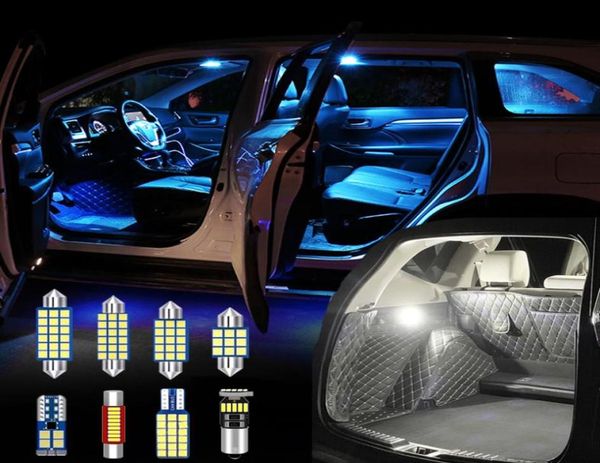 Für VW Golf 5 6 7 Golf MK5 MK6 MK7 12V LED CANBUS 12PCS CAR Interior Map Dome Reading Lamps Trunk Light Accessoires5177927
