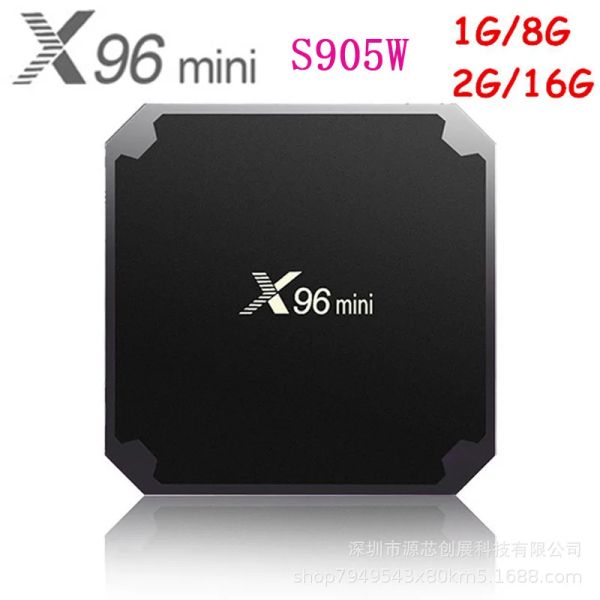 Box x96 Mini x96mini Android 7.1 Smart TV Box 2GB/16GB TVBox x 96 Mini Amlogic S905W H.265 4K 2,4 ГГц Wi -Fi Media Player Set Top Box