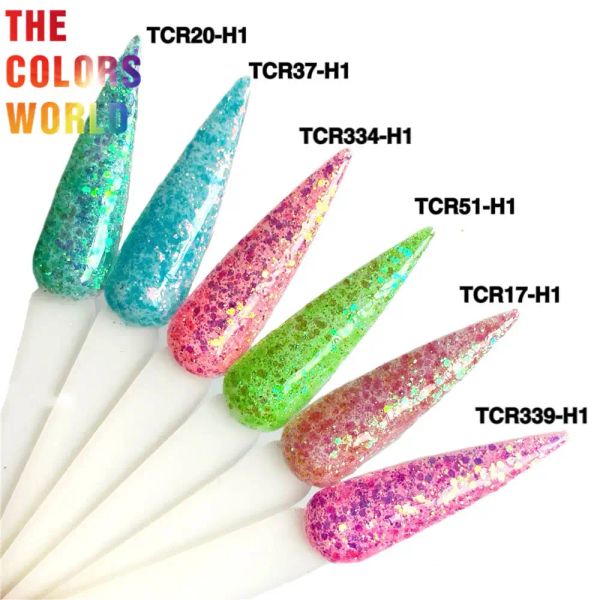 Glitzer TCT302 Mix Chunky Iridentscent Nail Glitter Nail Art Decoration Body Glitter Make -up Festival Handarbeit DIY Accessoire Party Supplie